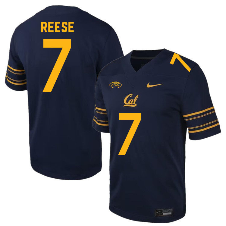 Men #7 David Reese California Golden Bears ACC Conference College Football Jerseys Stitched Sale-Nav